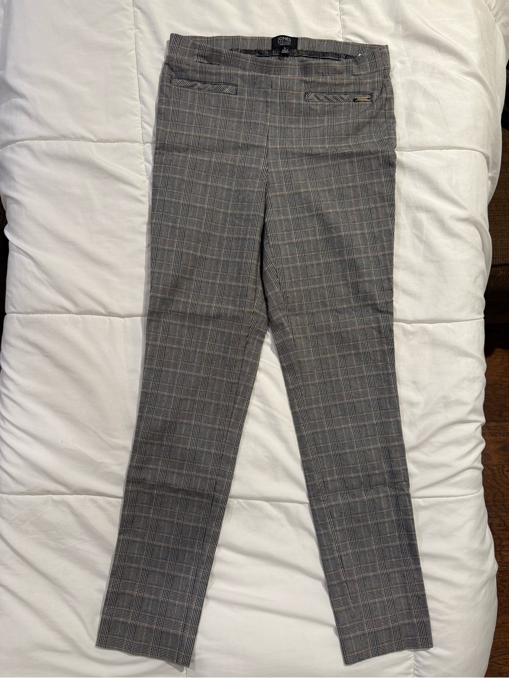 Plaid Slim Dress Pants for women